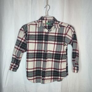 Plaid Shirt in Red and Green